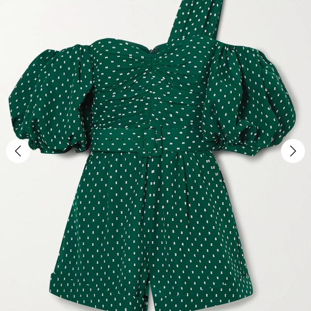 Self portrait Fil coupe crepe playsuit romper